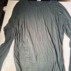 CAbi Green Long Sleeve Tee Soft Cotton Blend